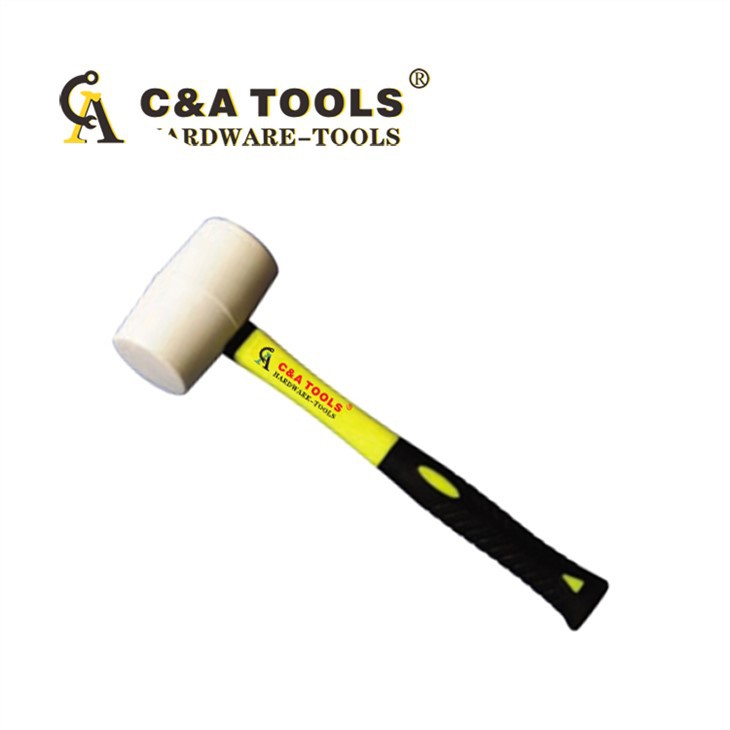 White Rubber Mallet With PVC Handle